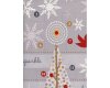 70-cm-Abschnitt Patchworkstoff HOLIDAY SPARKLE, Panel Adventskalender, grau
