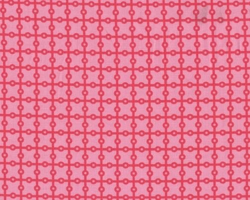Patchworkstoff PILLOW & MAXFIELD mit Ring-Karo-Muster, pink