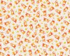 Patchworkstoff SIMPLY COLORFUL, Tulpen, gebrochenes weiß-dunkles orange, Moda Fabrics