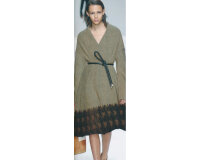 Designer-Walkstoff CAZZOLA, Fischgrat-Plüsch-Bordüre, schwarz