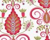 Patchworkstoff PILLOW & MAXFIELD mit Phantasie-Blüten, pink-weiß