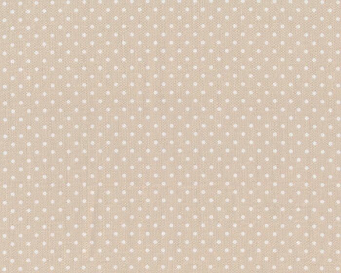 Baumwollstoff DOTTI, kleine Punkte, natur