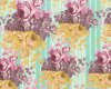 Patchworkstoff ROSE WATER, Rosenbouquets, mintgrün, Tina Givens