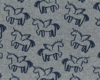 Jacquard-Jersey MISCHA UNICORN, Einhörner,...