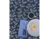 Patchworkstoff FOLLIE, Karo-Streifen, grau-weiß