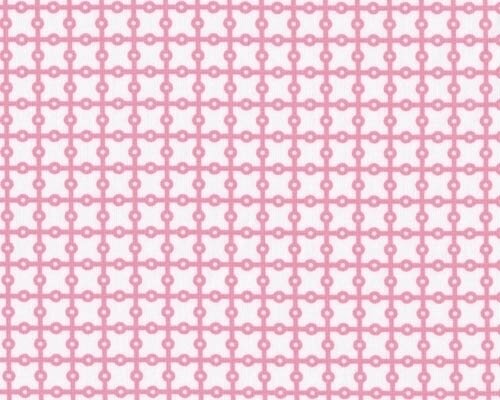 Patchworkstoff PILLOW & MAXFIELD mit Ring-Karo-Muster, rosa