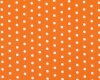Feine Baumwolle HILDE mit großen Punkten, orange-weiß, Hilco