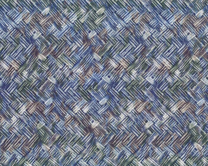 Viskose-Jersey AMANDA, Diagonal-Flechtmuster, jeansblau-moosgrün