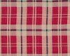 Feiner Baumwoll-Leinen-Webstoff ANGUS, Glencheck-Karo, rot-beige