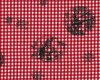 Öko-Tex Trachten-Baumwollgewebe SISSY, Jäger-Medaillons, Vichy-Karo, rot-tannengrün-weiß