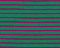 Baumwoll-Jersey CAMPAN mit Streifen, grün-fuchsia