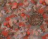 Australischer Patchworkstoff BUSH SWEET POTATO, Pflanzen, terracotta-braun