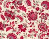 Patchworkstoff RED IS THE NEW NEUTRAL, oppulente Vintage-Blüten, helles beige-dunkelrot