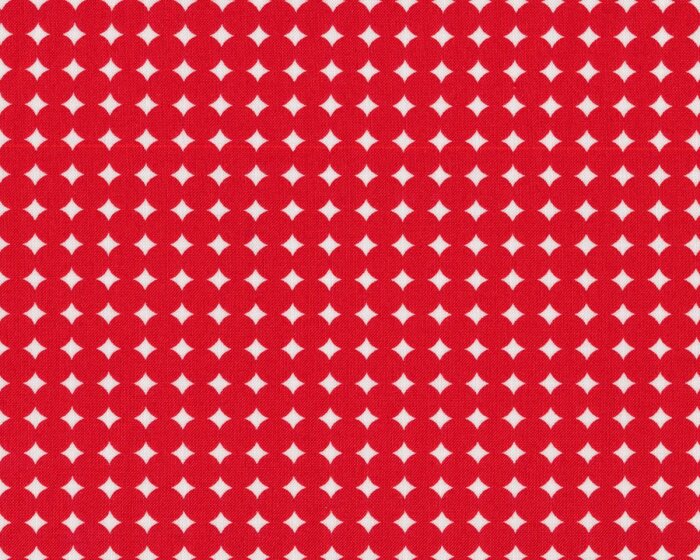 Patchworkstoff HEY DOT, Punkt an Punkt, rot-gebrochenes weiß, Moda Fabrics