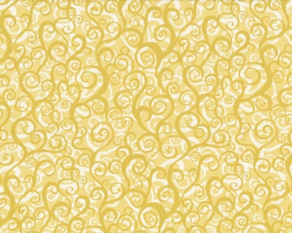 patchworkserie wild world mit quirligen spiralen pastellgelb gelbgold
