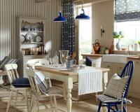 B-Ware Englischer Dekostoff Clarke & Clarke CROMER, Streifen-Design, altrosa-grau