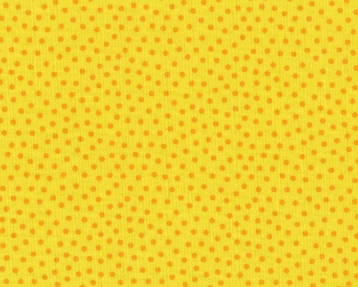 Westfalenstoff JUNGE LINIE, kleine Punkte, gelb-orange