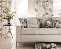 Englischer Dekostoff Clarke & Clarke FOLIA ANAIS, Korbblüten, pink