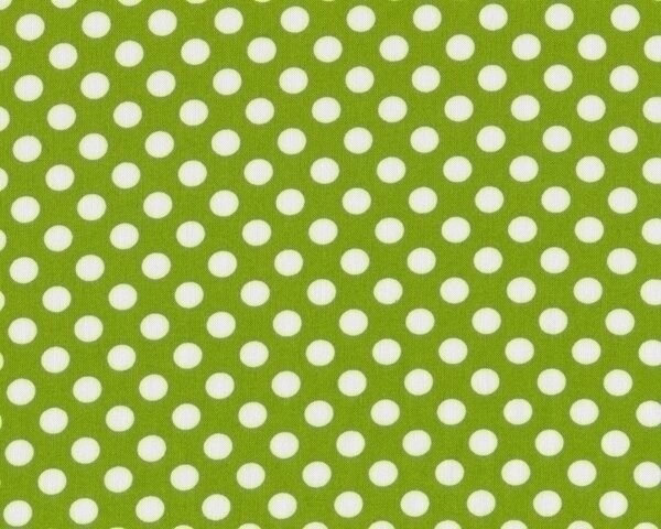 Patchworkstoff SPOT ON, regelmäßige Punkte, hellgrün-weiß