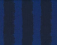 Patchworkstoff INDI IKAT, ausgefranste Streifen, nachtblau-gedecktes blau
