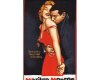 60-cm-Rapport Patchworkstoff HOLLYWOOD ICONS, Filmplakate mit Marilyn Monroe, rot-schwarz