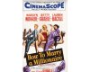 60-cm-Rapport Patchworkstoff HOLLYWOOD ICONS, Filmplakate mit Marilyn Monroe, rot-schwarz
