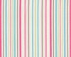 Englischer Dekostoff Clarke & Clarke "Nostalgic Ella Stripe" mit unregelmäßigen Streifen, pink-türkis