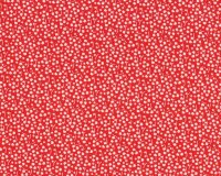 Patchworkstoff Poppy mit Mini-Streublüten, rot-weiß