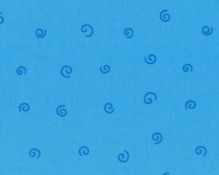 Westfalenstoff JUNGE LINIE, Kreisel, kräftiges hellblau-aquablau
