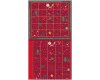 60-cm-Patchworkstoff-Abschnitt, Adventskalender CHRISTMAS FOR FRIENDS, Weihnachtstiere, hellgrau-steingrau