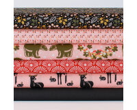 Feiner Baumwollstoff, Popeline FOREST TREASURE,...