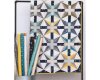 Patchworkstoff SHIMMER, Federn auf Fischgrat, beigegrau-lichtsilber metallic