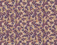 Patchworkstoff ARTISAN mit Knospen-Blattranken, blau-beige