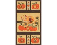 60-cm-Rapport, Patchworkstoff HELLO FALL, Panel mit...