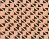 Baumwolljersey mit Elasthan TRIANGOLO, Dreieck-Streifen, aprikot-schwarz