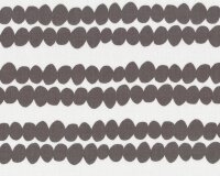 Patchworkstoff BELLA mit Ovalen in Doppelreihen, steingrau