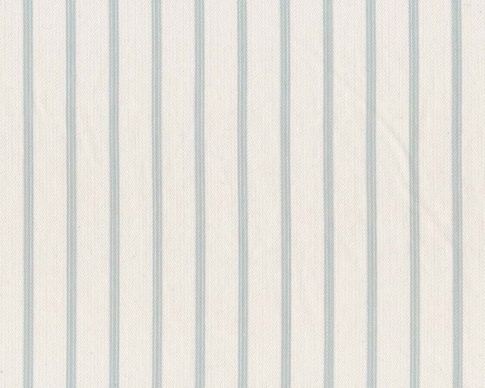 Englischer Dekostoff iLiv, Fischgrat-Polsterstoff TICKING STRIPE, Streifen, creme-helles mintgrün