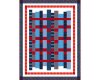 Patchworkstoff INDI IKAT, Unterwasserwelt, gedecktes blau-rot