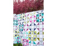 Patchworkstoff SIMPLY COLORFUL II, Wiesenblumen, aubergine-gebrochenes weiß, Moda Fabrics