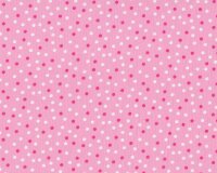 Patchworkstoff REMIX DOT, unregelmäßige Punkte, rosa-weiß