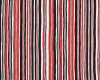 Patchworkstoff "Poppy" mit Streifen, schwarz-weiß-rot