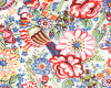 Patchworkstoff TALAVERA GARDEN, malerische Blumen und Vögel, Alexander Henry