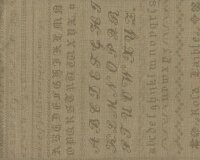 60-cm-Rapport Patchworkstoff HYDE PARK, Stick-Buchstaben, helles olive-gedecktes olive, Moda Fabrics