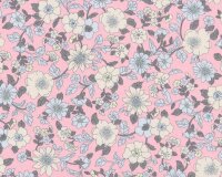 Baumwoll-Popeline JEMMA, Blütenzweige, hellrosa, Hilco