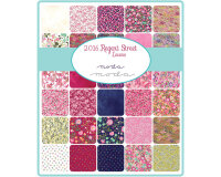 Batist REGENT STREET LAWNS, Blätter-Ranken, olivgrün-gebrochenes weiß, Moda Fabrics