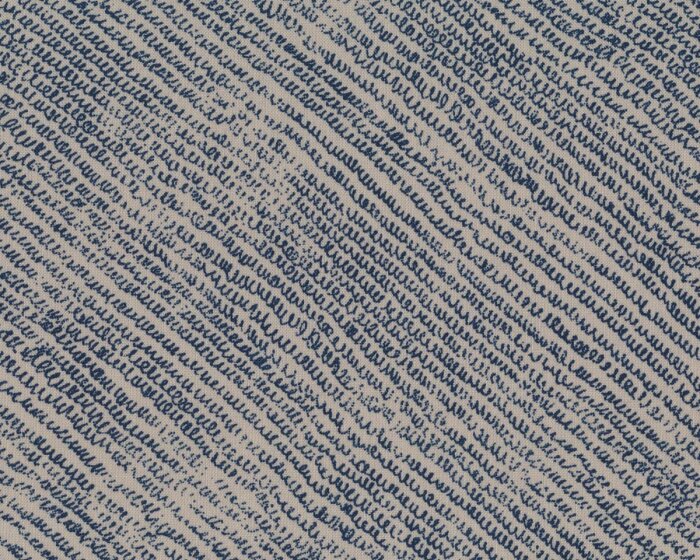 Patchworkstoff FLIGHT, Kringel-Diagonalen, natur dunkel-nachtblau, Moda Fabrics