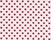 Patchworkstoff "Quilters Basic", große regelmäßige Punkte, gebrochenes weiß-rot
