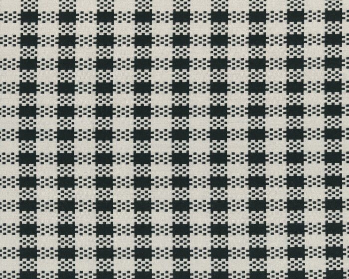 Italienischer Designer-Viskose-Stretch SANTINA, Raster-Karo, creme-schwarz