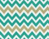 Patchworkstoff REMIX, breite Chevron-Zacken, türkisgrün-weiß-gold