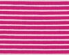 Baumwoll-Jersey CAMPAN mit Streifen, fuchsia-weiß